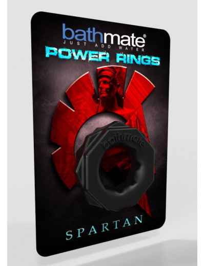 Чёрное эрекционное кольцо Spartan