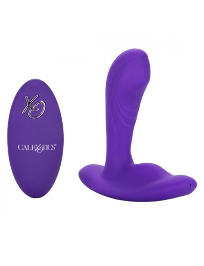 Фиолетовый вибромассажёр простаты Silicone Remote Pinpoint Pleaser