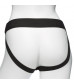 Черный полый страпон с креплением Body Extensions BE Strong - 19,05 см.