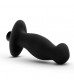 Черный анальный вибромассажёр Silicone Vibrating Prostate Massager 02 - 10,8 см.