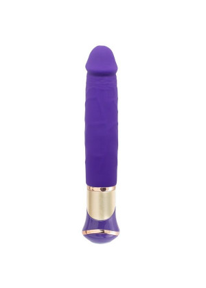 Фиолетовый вибратор ECSTASY Deluxe Rowdy Dong - 21,5 см.