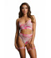 Эротический комплект с наклейкой на лицо Bra Set With Garters   Dazzling Sticker