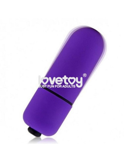 Фиолетовая вибропуля X-Basic Bullet Mini 10 speeds - 5,9 см.