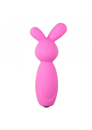 Розовый мини-вибратор Mini Bunny Vibe - 8 см.