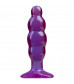 Фиолетовая рельефная анальная пробка SpectraGels Purple Anal Stuffer - 14 см.