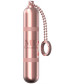Розовый мини-вибратор на цепочке Glittering Bullet - 9 см.