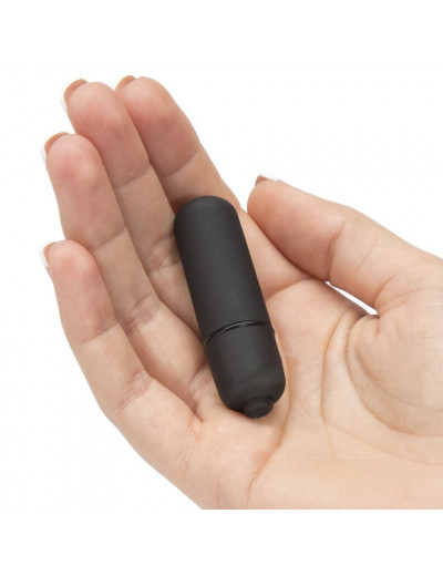 Черная вибропуля X-Basic Bullet Mini 10 speeds - 5,9 см.