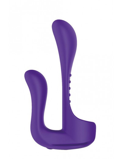 Фиолетовый вибромассажер-насадка N 34 RECHARGEABLE COUPLES VIBE