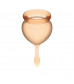 Набор оранжевых менструальных чаш Feel good Menstrual Cup