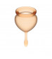 Набор оранжевых менструальных чаш Feel good Menstrual Cup