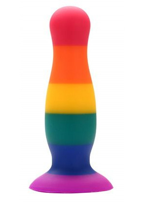 Разноцветная анальная пробка COLOURFUL PLUG - 14,5 см.