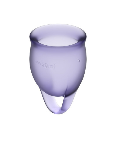 Набор фиолетовых менструальных чаш Feel confident Menstrual Cup