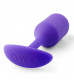 Фиолетовая пробка для ношения B-vibe Snug Plug 2 - 11,4 см.