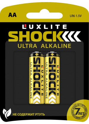 Батарейки Luxlite Shock (GOLD) типа АА - 2 шт.