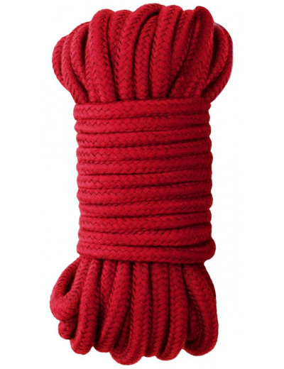 Красная веревка для бондажа Japanese Rope - 10 м.