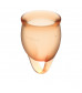 Набор оранжевых менструальных чаш Feel confident Menstrual Cup