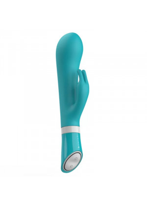 Бирюзовый вибратор-кролик Bwild Deluxe Bunny - 19,3 см.