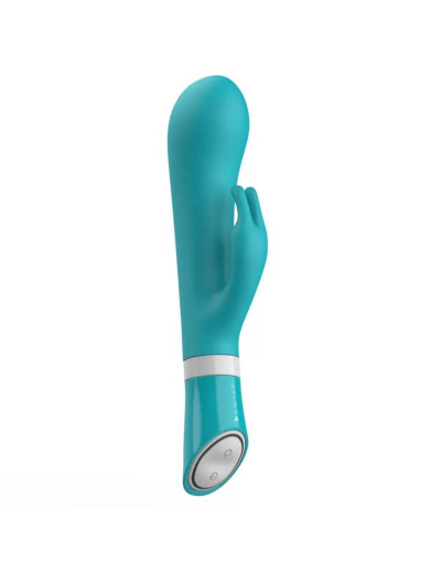 Бирюзовый вибратор-кролик Bwild Deluxe Bunny - 19,3 см.
