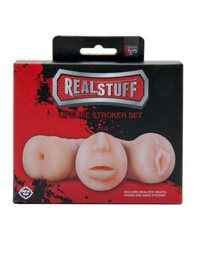 Набор из 3 мастурбаторов LIFELIKE STROKER SET