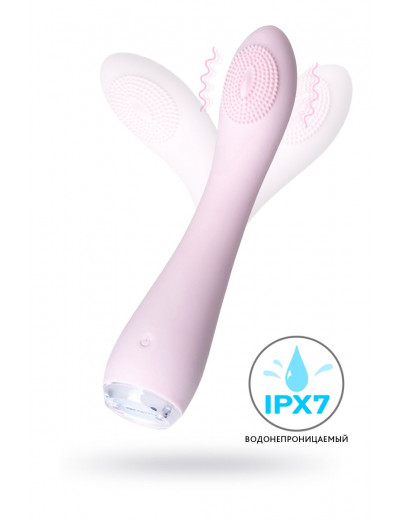 Нежно-розовый вибратор PPP SHIO-PRO - 21 см.