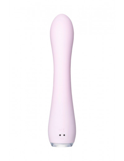Нежно-розовый вибратор PPP SHIO-PRO - 21 см.