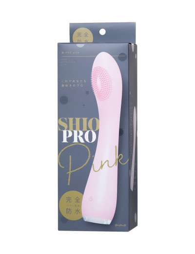 Нежно-розовый вибратор PPP SHIO-PRO - 21 см.