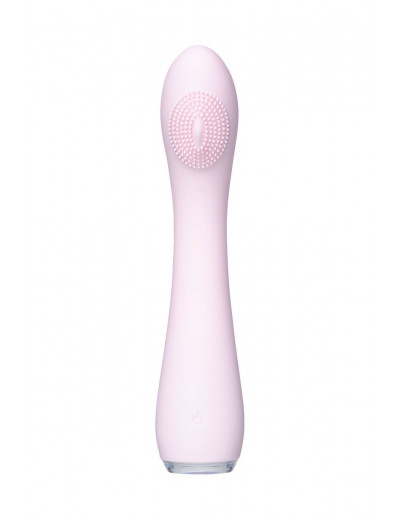 Нежно-розовый вибратор PPP SHIO-PRO - 21 см.