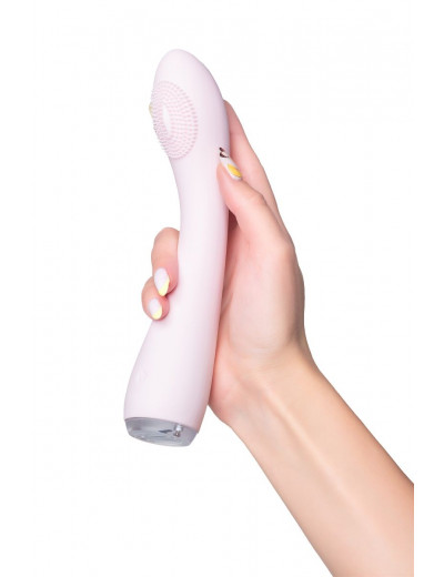 Нежно-розовый вибратор PPP SHIO-PRO - 21 см.