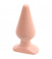 Анальная пробка телесного цвета Butt Plugs Smooth Classic Large - 14 см.