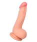 Телесный фаллоимитатор-реалистик Nathan - 18,5 см.