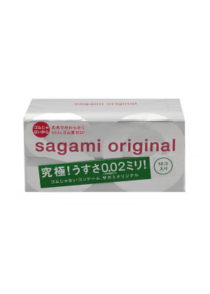 Ультратонкие презервативы Sagami Original 0.02 - 12 шт.