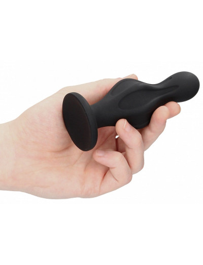 Черная анальная пробка Magic Butt Plug - 11,3 см.