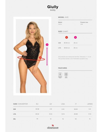 Оригинальное боди Giully с леопардовым бархатистым узором