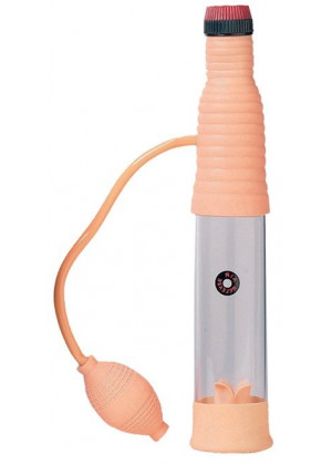 Вакуумный массажер-помпа со встроенным вибратором Vibrating Penis Developer