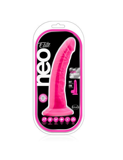 Розовый фаллоимитатор 7.5 Inch Silicone Dual Density Cock - 19 см.