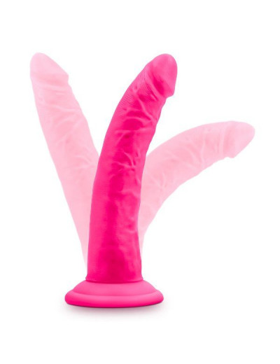 Розовый фаллоимитатор 7.5 Inch Silicone Dual Density Cock - 19 см.