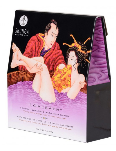 Соль для ванны Lovebath Sensual lotus, превращающая воду в гель - 650 гр.
