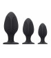 Набор из 3 черных анальных пробок Diamond Shape Butt Plug Set