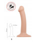 Телесный фаллос на присоске Silicone Bendable Dildo S - 17 см.