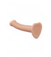 Телесный фаллос на присоске Silicone Bendable Dildo S - 17 см.