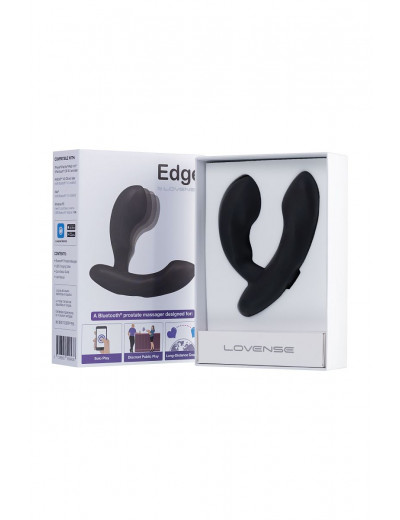 Черный стимулятор простаты Lovense Edge - 11,4 см.