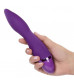 Фиолетовый вибромассажер Aura Wand - 21,5 см.