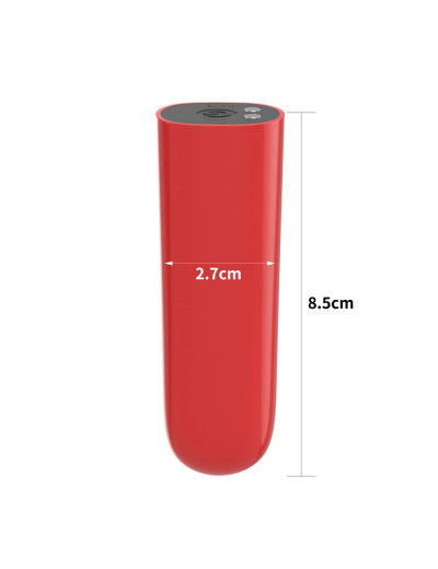 Красный мини-вибратор IJOY Rechargeable Bullet Scream
