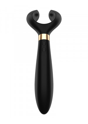 Чёрный вибромассажер для пар Satisfyer Endless Fun