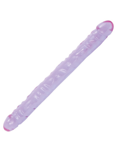 Двухсторонний фиолетовый фаллоимитатор Double Dong Purple Jellie - 46 см.
