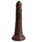 Коричневый фаллоимитатор 7  Silicone Dual Density Cock - 21 см.