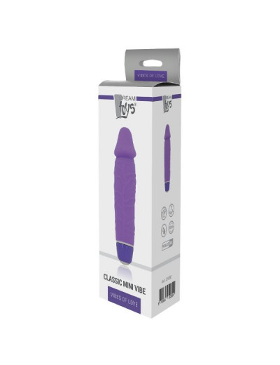 Фиолетовый вибратор-реалистик Classic Mini Vibe - 16 см.