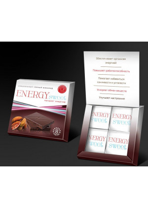 Темный шоколад ENERGYsweet - 40 гр.
