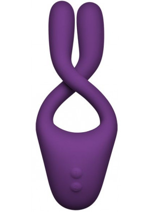Фиолетовый вибростимулятор Bendable Multi Erogenous Zone Massager with Remote