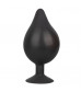 Черная расширяющаяся анальная пробка XL Silicone Inflatable Plug - 16 см.